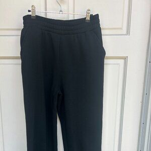 black cuffed sweatpants